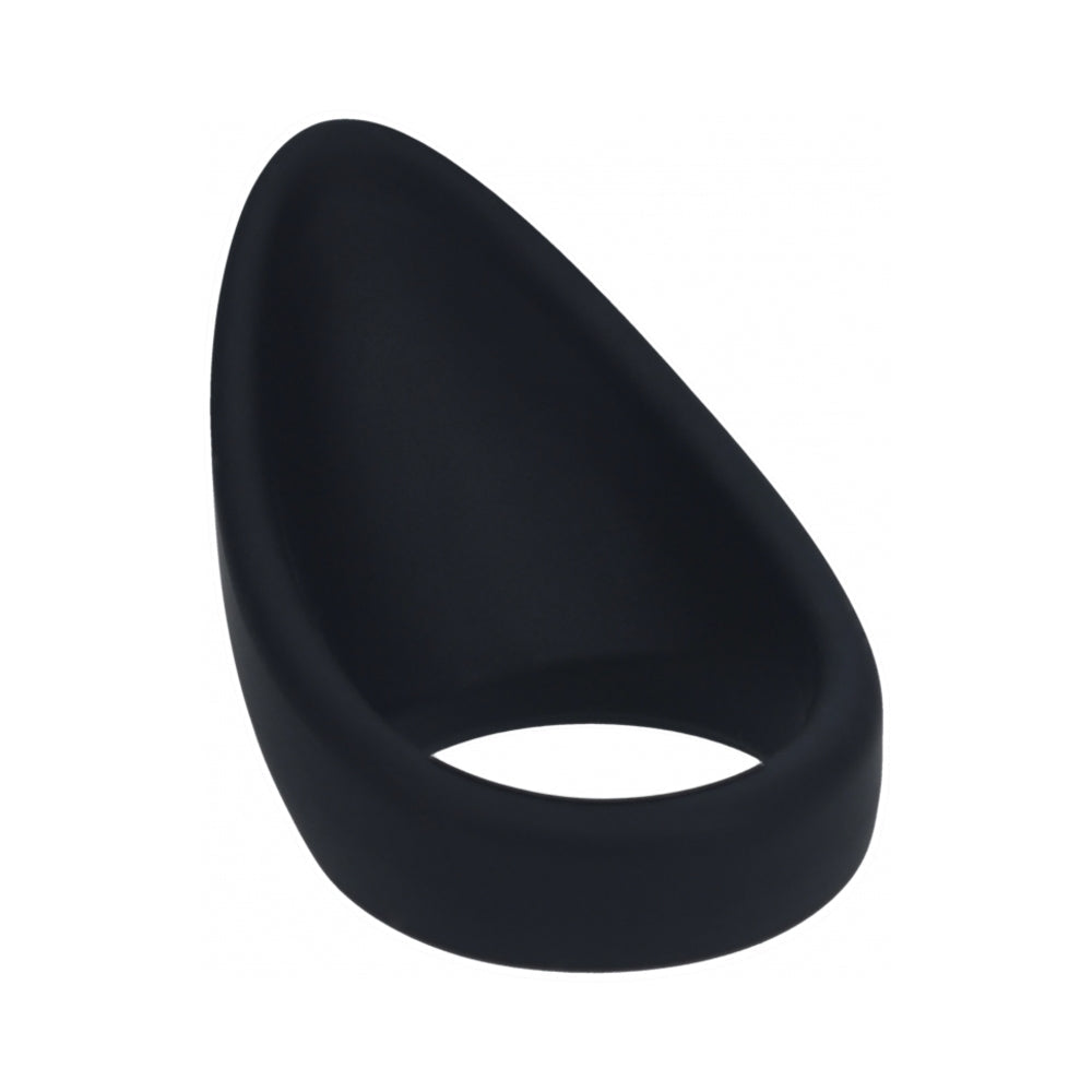 LEVELZ Teardrop Silicone Cock Ring - Black